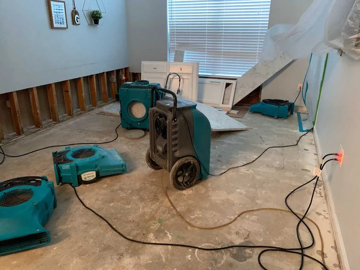 Dehumidifier in flood-cut room for Water Extraction & Removal in Verde Village